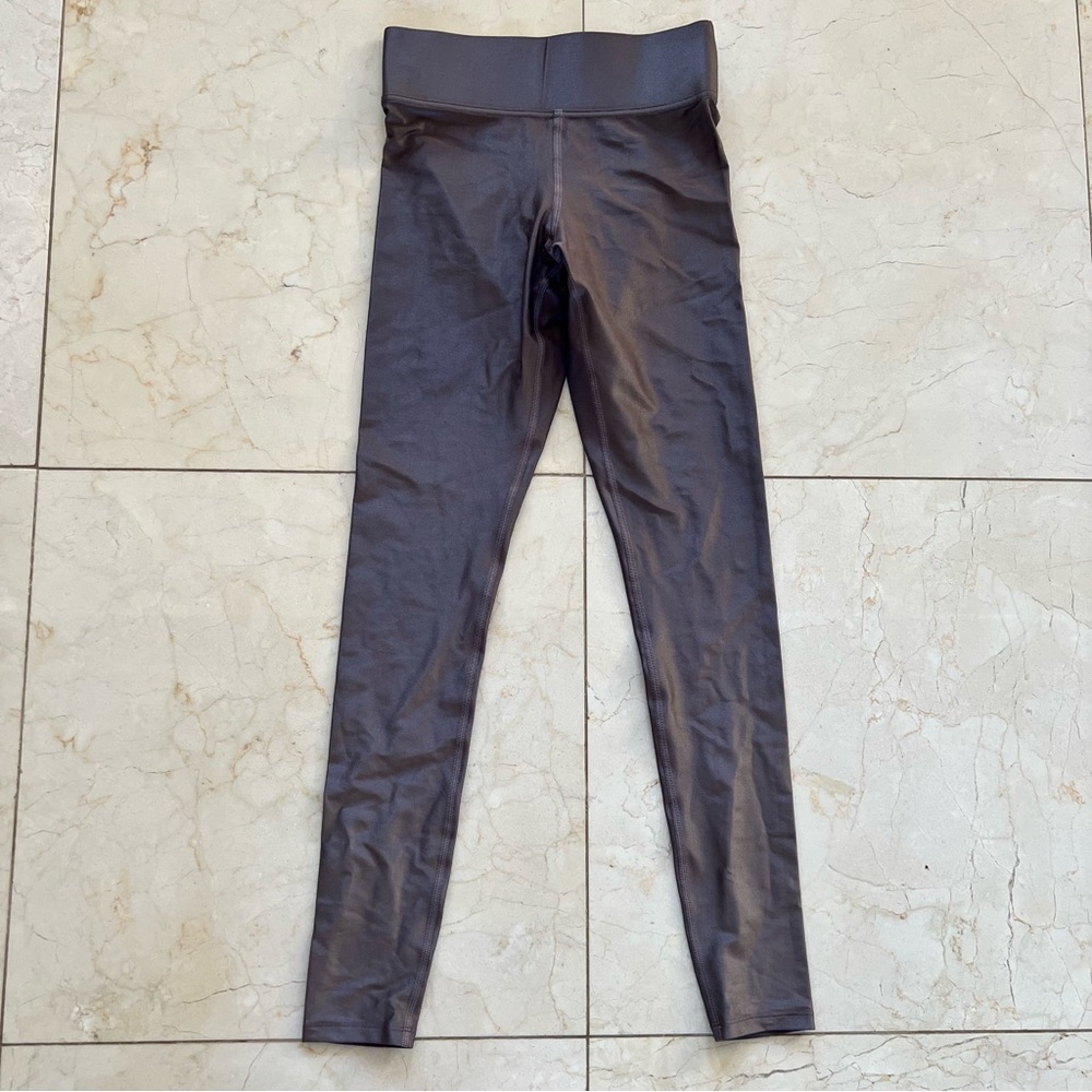 Carbon38 Nwot Purple Metallic Leggings Sz Xs - image 1